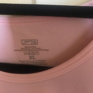 Pink workout top